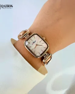 QAIROS BRACELET WATCH {ROSGOLD WITH ROSGOLD DIAL}