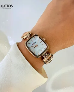 QAIROS BRACELET WATCH {ROSGOLD WITH ROSGOLD DIAL}
