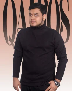HIGHNECK SWEATSHIRT BLACK